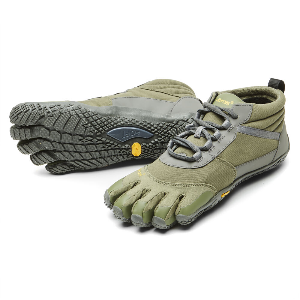 Vibram Fivefingers V-Trek Insulated Bayan Yürüyüş Ayakkabısı Yeşil/Gri,OB9287603